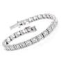 Antique Deco 10.85cts  Diamond Platinum Square Link Bracelet |Dover Jewelry|