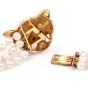 Estate Diamond Emerald 18k Gold Panther Pearl Necklace 