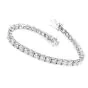 Modern 12.48 Diamond 18K White Gold Classic Tennis Line Bracelet