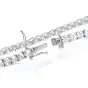 Modern 12.48 Diamond 18K White Gold Classic Tennis Line Bracelet