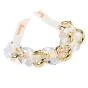 Seaman Schepps Rock Crystal 18K Gold Large Link Bracelet-Dover Jewelry