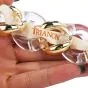 Seaman Schepps Rock Crystal 18K Gold Large Link Bracelet-Dover Jewelry