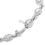 Estate 4.25ct Marquise Cut Diamond 18K White Gold Infinity Link Diamond Bracelet