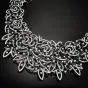 Stefan Hafner 27.70cts Diamond Lace 18k White Gold Necklace