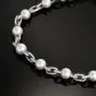 Estate 22.00 carats Diamond Southsea Pearl 18K Gold  Link Necklace