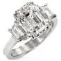 GIA 5.47cts Diamond I-VVS2 Engagement Diamond Three stone Ring