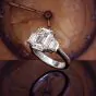 GIA 5.47cts Diamond I-VVS2 Engagement Diamond Three stone Ring