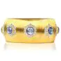 Buccellati Vintage Cabochon Blue Sapphire 18K Gold Cuff Bracelet