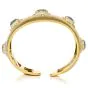 Buccellati Vintage Cabochon Blue Sapphire 18K Gold Cuff Bracelet