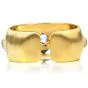 Buccellati Vintage Cabochon Blue Sapphire 18K Gold Cuff Bracelet