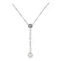 Cartier Calin Collection Heart Diamond Tahitian South Sea Pearl Lariat Drop Gold-Necklace