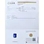 9.89 carats No-Heat GIA Sapphire Fancy Diamond three stone Platinum Ring