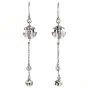 Gucci Vintage Diamond 18K White Gold Ball Bead Dangle Drop Earrings|Dover Jewelry|