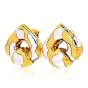 Marina B. Vintage 18K Two-Tone Gold Chestnut Pardy Clip-On Earrings