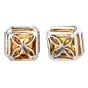 GIA 6.67cts Fancy Yellow Cushion Diamond 18K Stud Earrings-Dover Jewelry