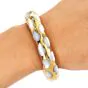 Tiffany & Co. Angela Cummings Mother of Pearl 18K Yellow Gold Vintage Allure Bangle Bracelet