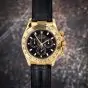 Rolex Daytona Cosmograph Ref 116518 18K Yellow Gold 40 mm Leather Men Watch