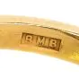 Estate Peridot Diamond 18K Yellow Gold British Cocktail Ring