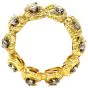 Vintage David Webb Diamond 18K Yellow Gold Platinum Infinity Eternity Band Ring