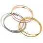 Estate Diamond Yellow Pink Sapphire 18K Tri-Color Gold 7 Days Of the Week Stackable Semanario Bangle Bracelets