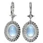 Vintage Santa Maria Aquamarine Diamond Platinum Pendant Earrings|DoverJewelry|