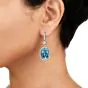 Vintage Santa Maria Aquamarine Diamond Platinum Pendant Earrings|DoverJewelry|