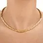 Vintage Cartier Agrafe 18K Yellow Gold Link Chain Necklace