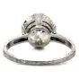 Antique Edwardian Old European Diamond Platinum Filigree Solitaire Engagement Ring