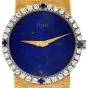 Vintage Piaget Lapis Lazuli Diamond Sapphire 18K Gold Ladies Watch