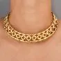 Faraone Milano Vintage Ruby 18K Yellow Gold Collar Choker Cuff Link Necklace