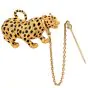 Carrera Y Carrera for Celllini Diamond Ruby 18K Gold Rare Panther Leopard Cheetah Enamel Pin Pendant