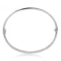 Cartier Love Diamond 18K White Gold Small Model Bangle Bracelet Size 16