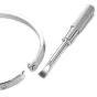 Cartier Love Diamond 18K White Gold Small Model Bangle Bracelet Size 16