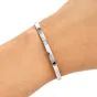 Cartier Love Diamond 18K White Gold Small Model Bangle Bracelet Size 16