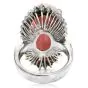 Certified GIA Conch Pearl Diamond Platinum Cocktail Ring