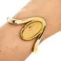 Girard Perragaux 1980s 18K Gold Oval Dial Bangle Watch-Dover Jewelry