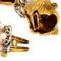 Retro Diamond Emerald 18K Tiger Head Coral Beaded Bracelet-Dover Jewelry