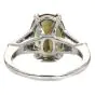 Rare 5.33ct Natural AGL Color Change Alexandrite Diamond Platinum Ring