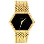 Piaget Vintage Ref 9559 18K Yellow Gold Hexagonal Black Dial Ladies Watch