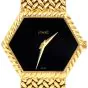 Piaget Vintage Ref 9559 18K Yellow Gold Hexagonal Black Dial Ladies Watch