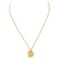 Carrera Y Carrera Diamond 18k yellow Gold Moon Child Pendant Chain Necklace