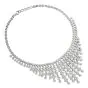 Estate 24.00 Carat round-cut  Diamond 18k gold Fringe Necklace