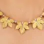 Mario Buccellati 18K Yellow Gold Maple Leaf Pendant Necklace