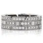 Cartier Diamond Maillon Panthere 18K White Gold Open Link Ladies Band Ring