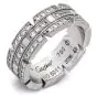 Cartier Diamond Maillon Panthere 18K White Gold Open Link Ladies Band Ring