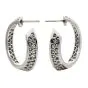 Oscar Heyman  Diamond Platinum Inside Outside Hoop Earrings 