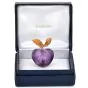 Vintage Buccellati Cabochon Amethyst 18K Two-Tone Gold Apple Brooch Pin