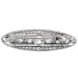  Antique Deco 6.55cts  Old European Diamond Platinum Filigree Brooch Bar Pin