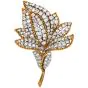 Vintage 9.80cts Diamond Flower 18k Gold  Platinum Brooch Pin