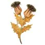 Buccellati Vintage Large Thistle Flowers Gold  Silver Morning Brooch Pin